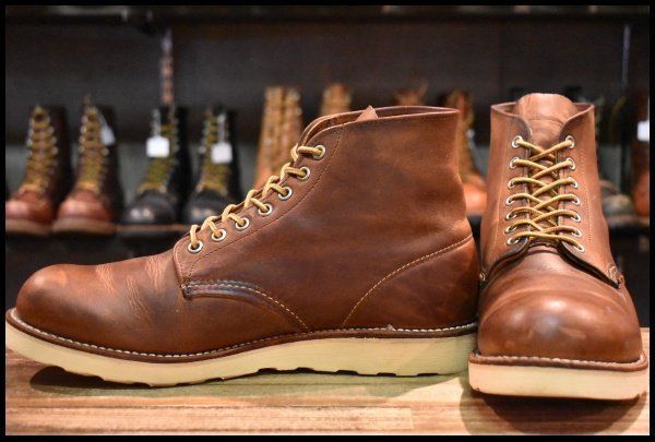 【10.5D 良品 0?年】レッドウィング 9111 アイリッシュセッター 茶 カッパー ラフ&タフ プレーントゥ 編み上げ ブーツ redwing HOPESMORE【GE373】