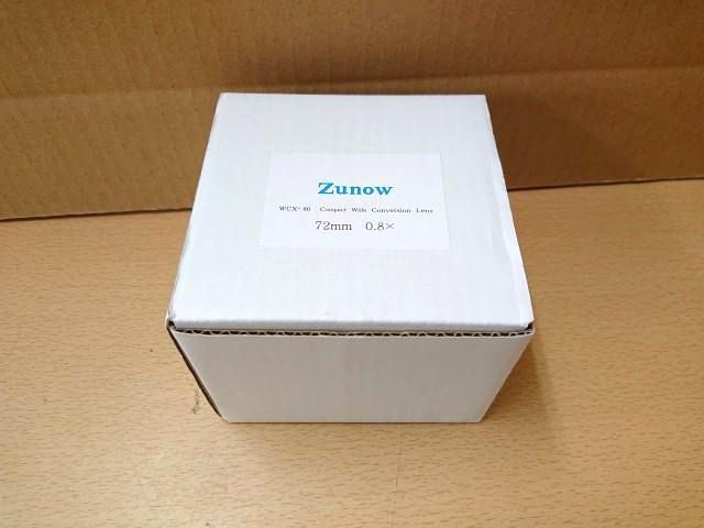 【未使用品】 zunow wcx-80 0.8倍ワイドコンバージョンレンズ ワイコン ワイドコンバーター