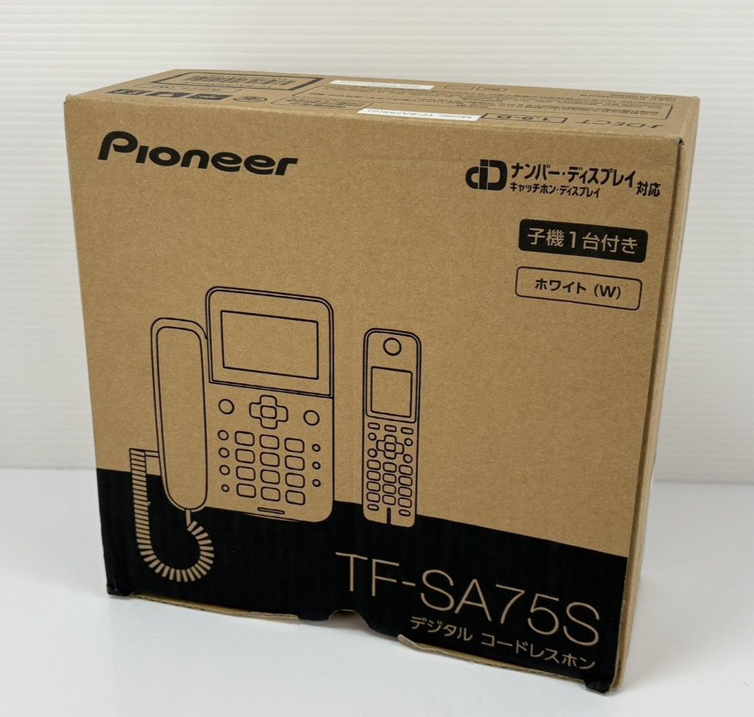 コードレス留守番電話機 子機＆取説付き Pioneer TF-SA75S