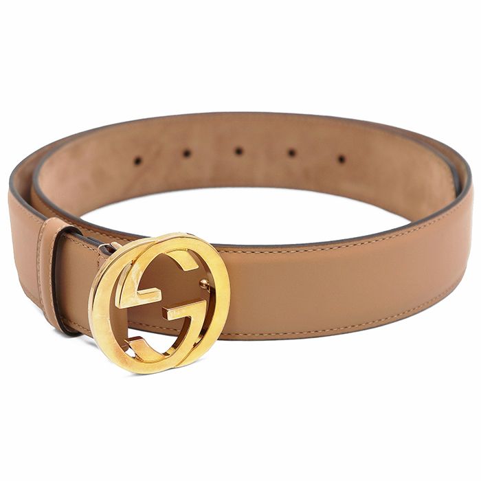 GUCCI ブラウンレザーベルト Gロゴバックル 85/34 SALE】GUCCI グッチ レザーベルト サイズ 85・34 メンズ レディース