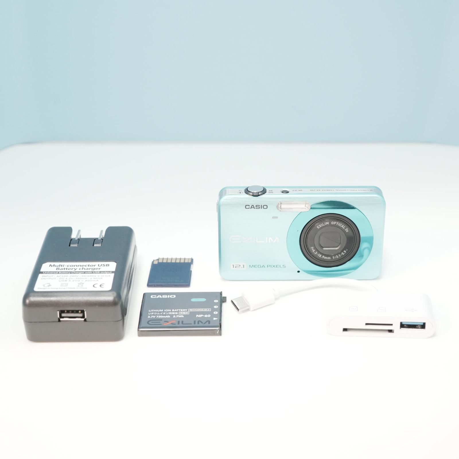 CASIO EXILIM EX-Z90 デジカメ スマホ転送OK フルセット 美品 a6581