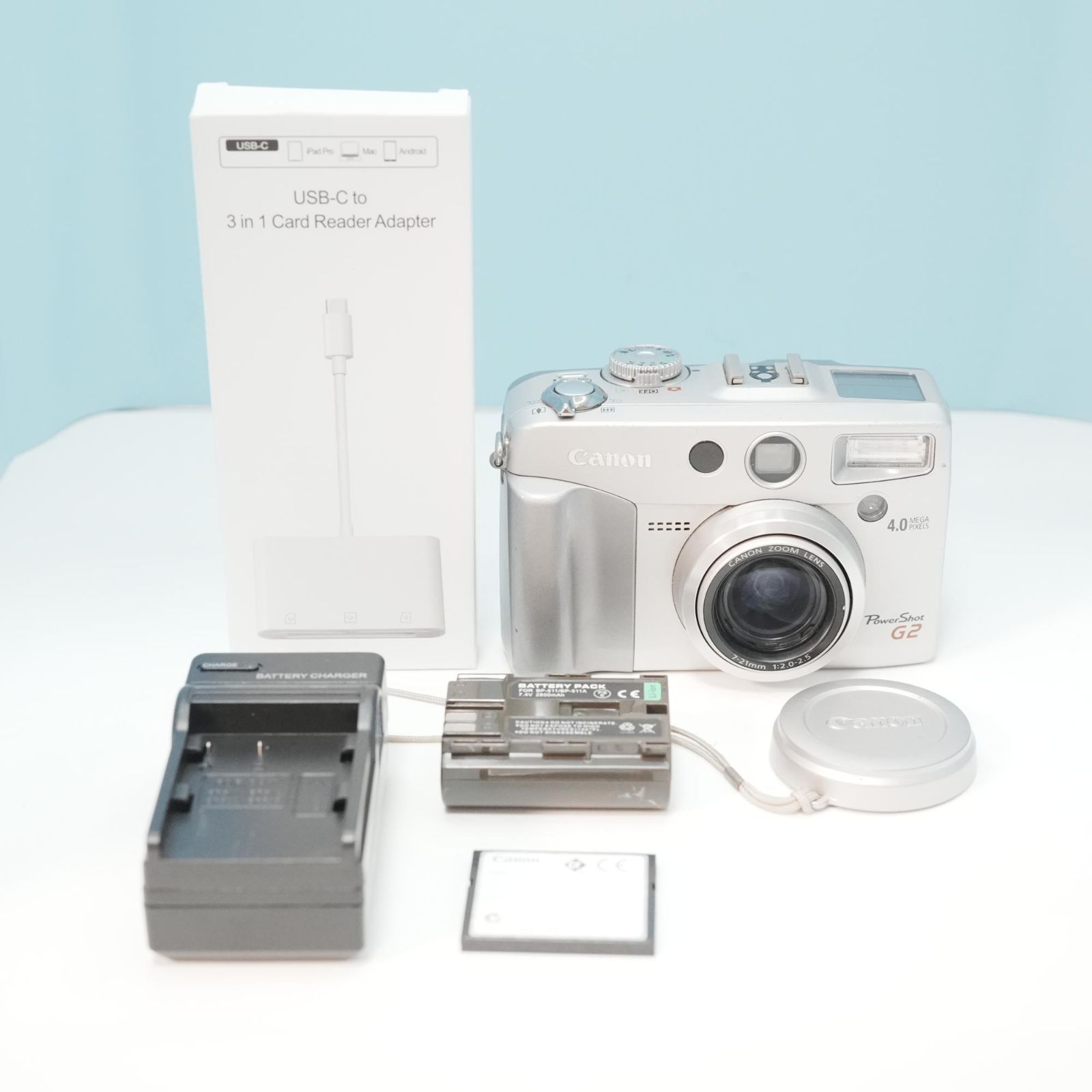 Canon PowerShot G2 デジカメ スマホ転送OK フルセット a6584 - メルカリ