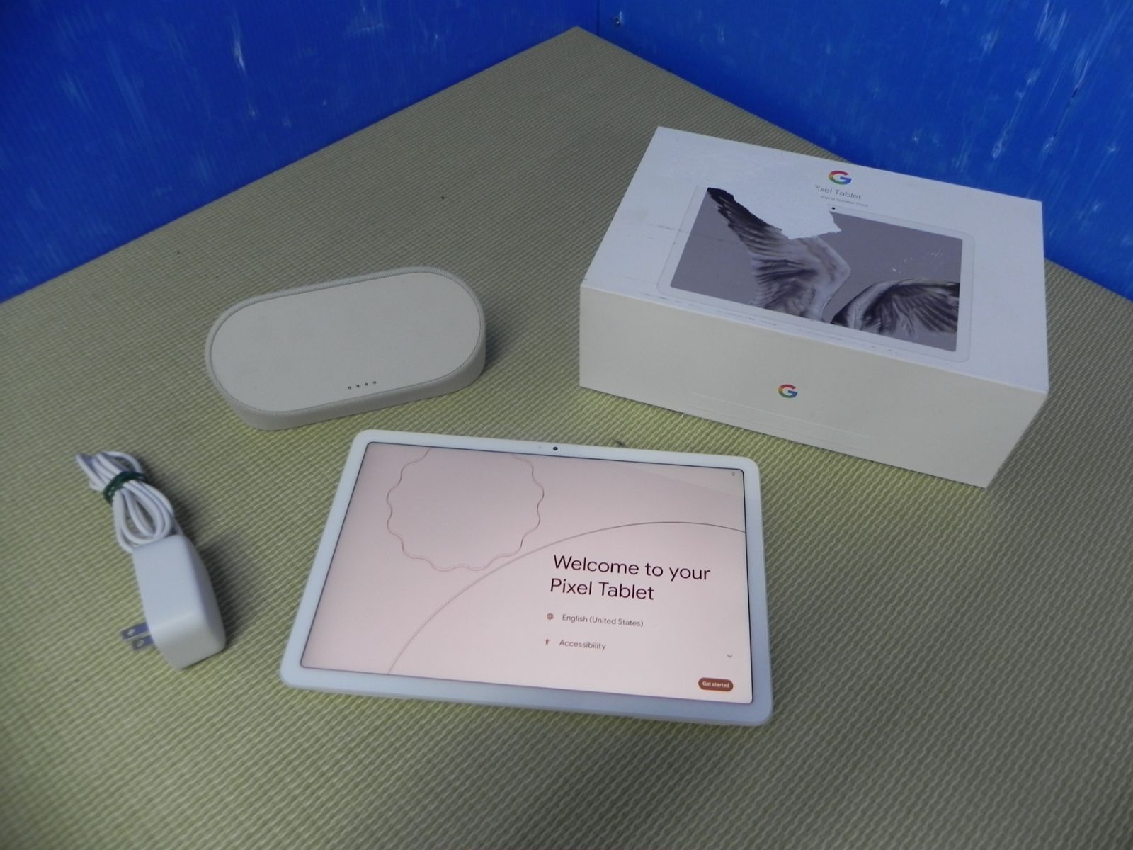 D656★美品★初期化済　Google Pixel Tablet 純正スピーカー付　動作品　送料無料　保証付★2605