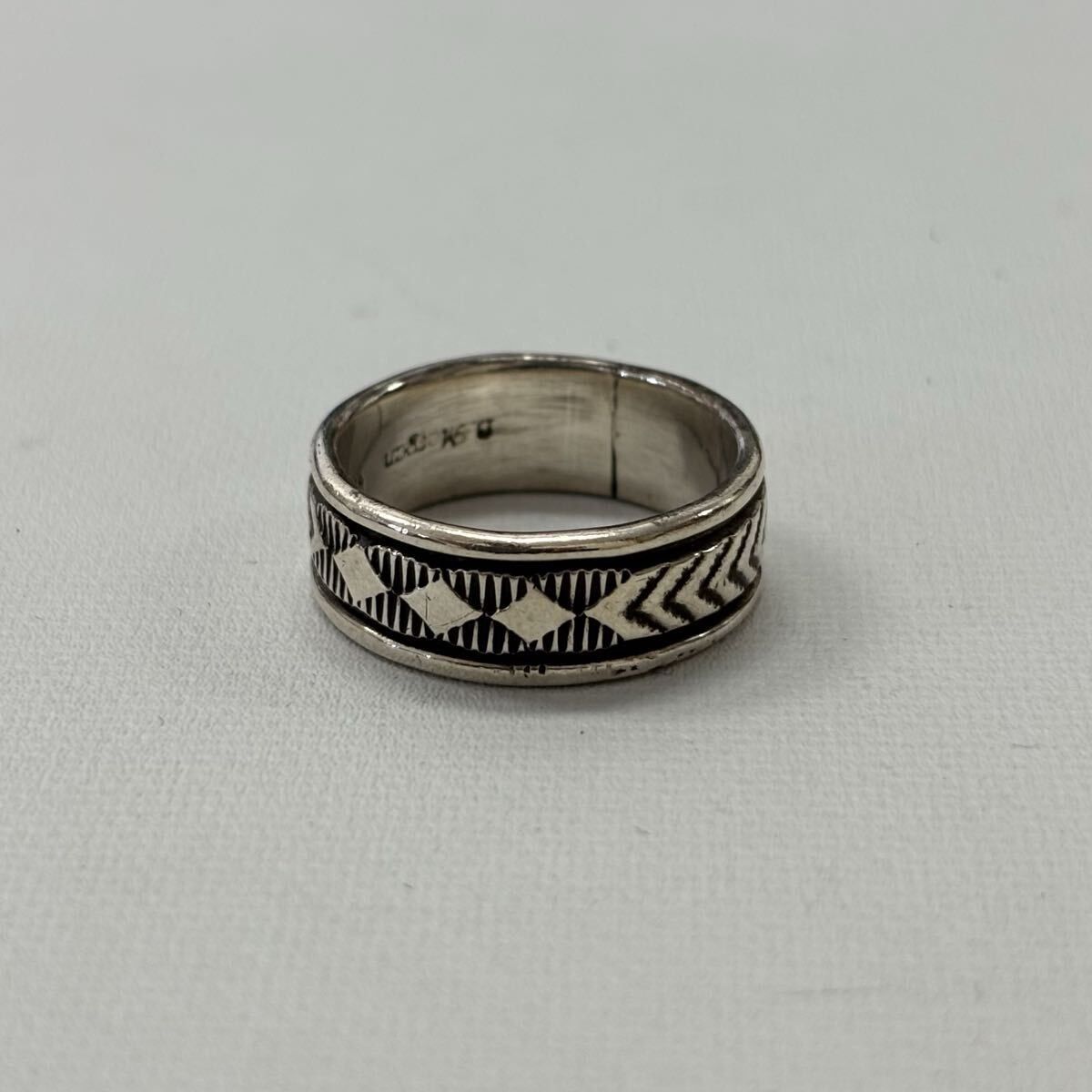 安い，SALE NAVAJO Bruce Morgan ナバホ族 シルバー リング サイズ 17
