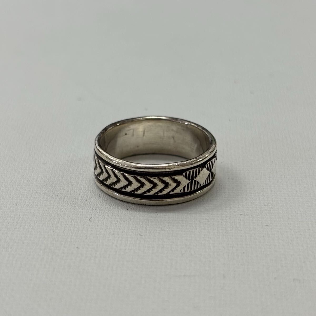 安い，SALE NAVAJO Bruce Morgan ナバホ族 シルバー リング サイズ 17