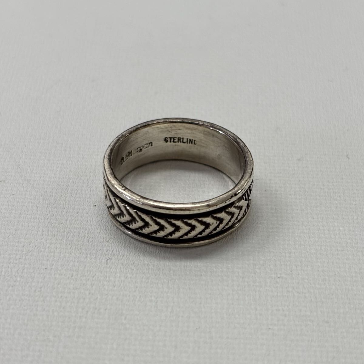 安い，SALE NAVAJO Bruce Morgan ナバホ族 シルバー リング サイズ 17