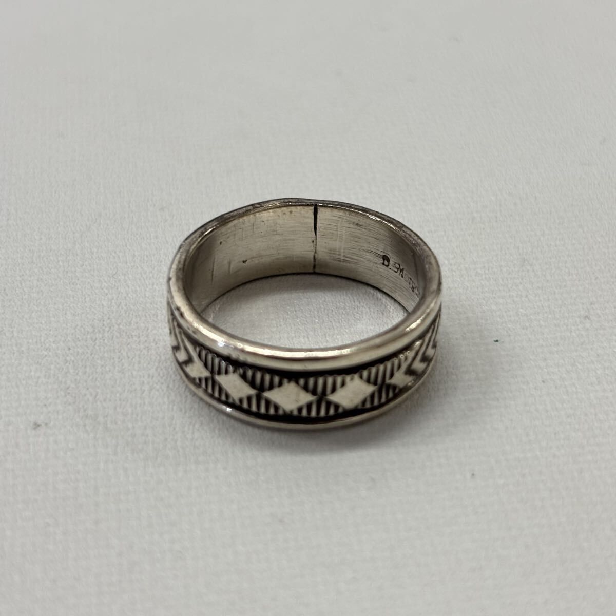 安い，SALE NAVAJO Bruce Morgan ナバホ族 シルバー リング サイズ 17