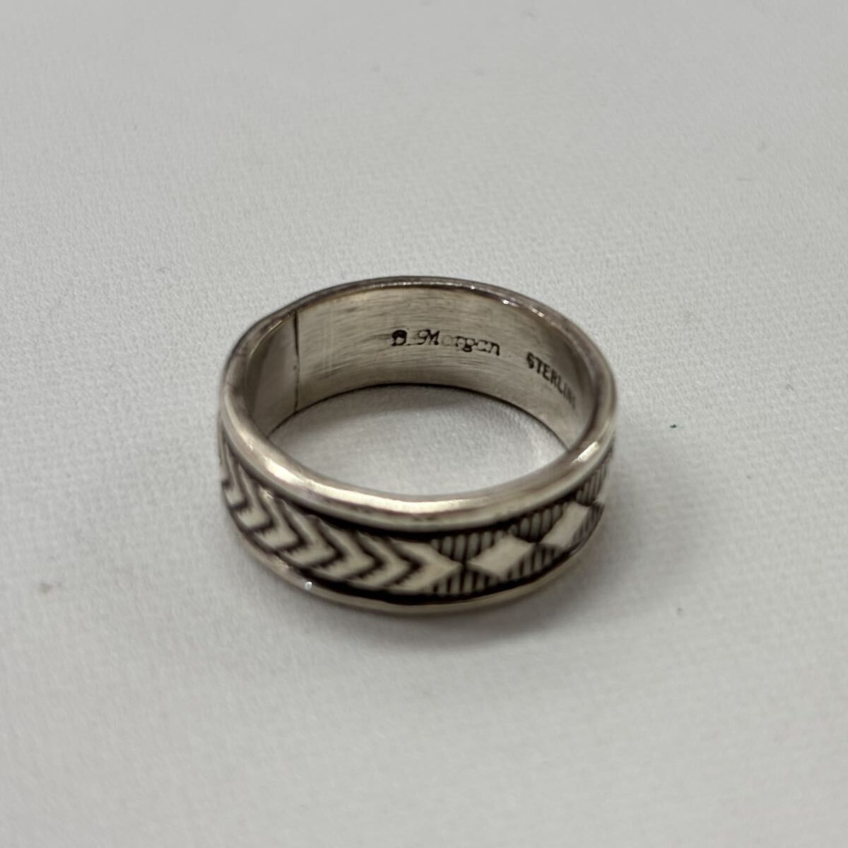 安い，SALE NAVAJO Bruce Morgan ナバホ族 シルバー リング サイズ 17