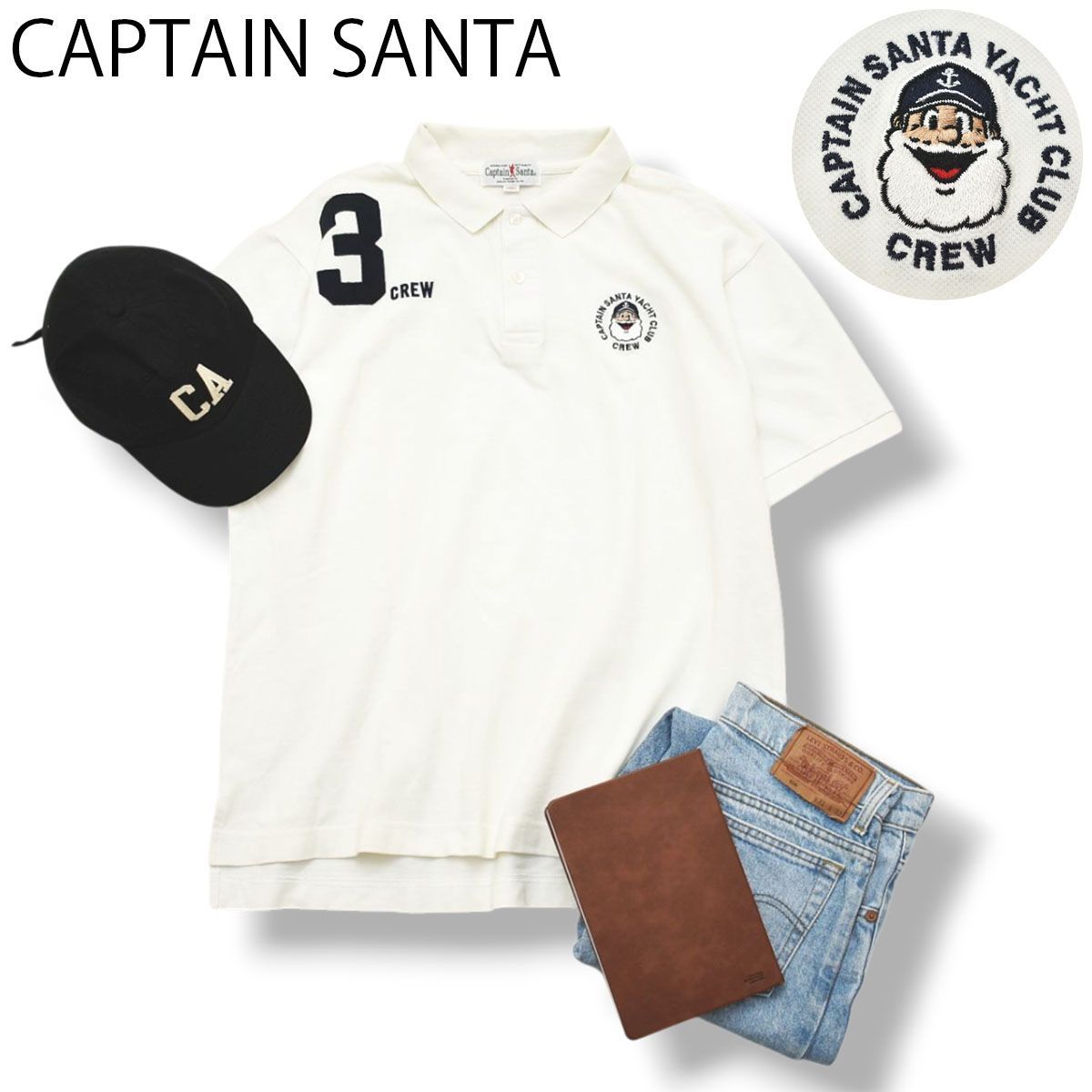 キャプテンサンタ CAPTAIN SANTA 半袖 鹿の子 キャプテンサンタ半袖 