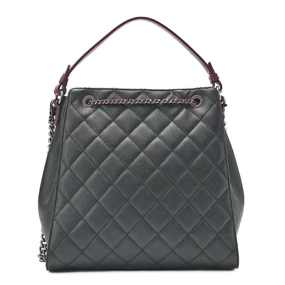 CHANEL シャネル 2wayチェーンショルダーバッグ マトラッセ 巾着型