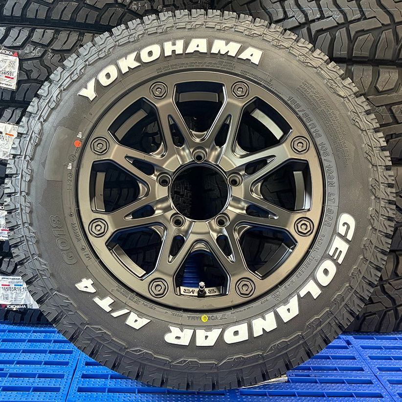 ジムニー JB64 JB23 16インチ ヨコハマ ジオランダー AT4 G018 185/85R16 タイヤホイール 新品 ４本セット バウンティーコレクション BDX08