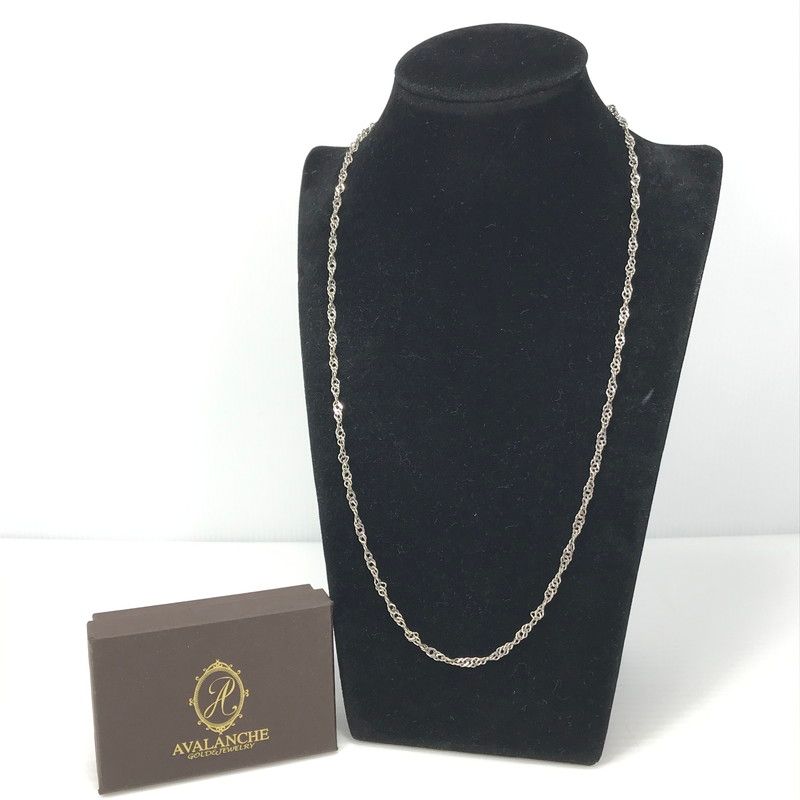 中古品】 AVALANCHE SV925 SCREW CHAIN NECKLACE シルバー925