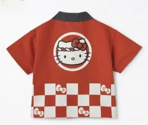日本ハローキティ半袖浴衣甚平法被キッズ80新品