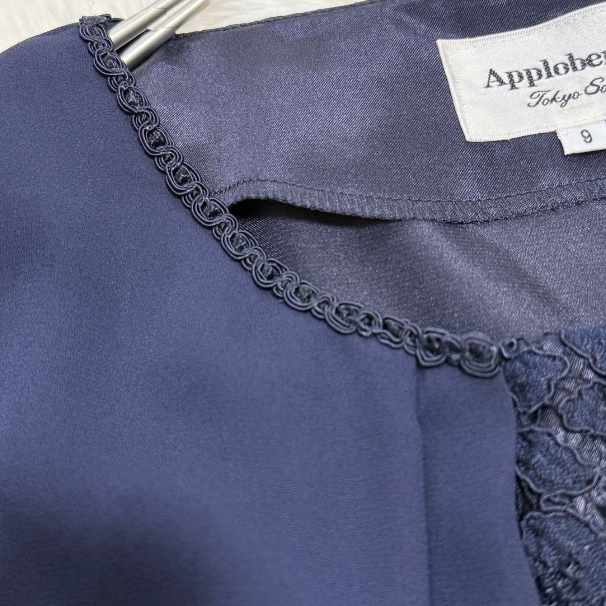 Apploberry Tokyo Soir レースワンピース ネイビー 9AR フォーマル