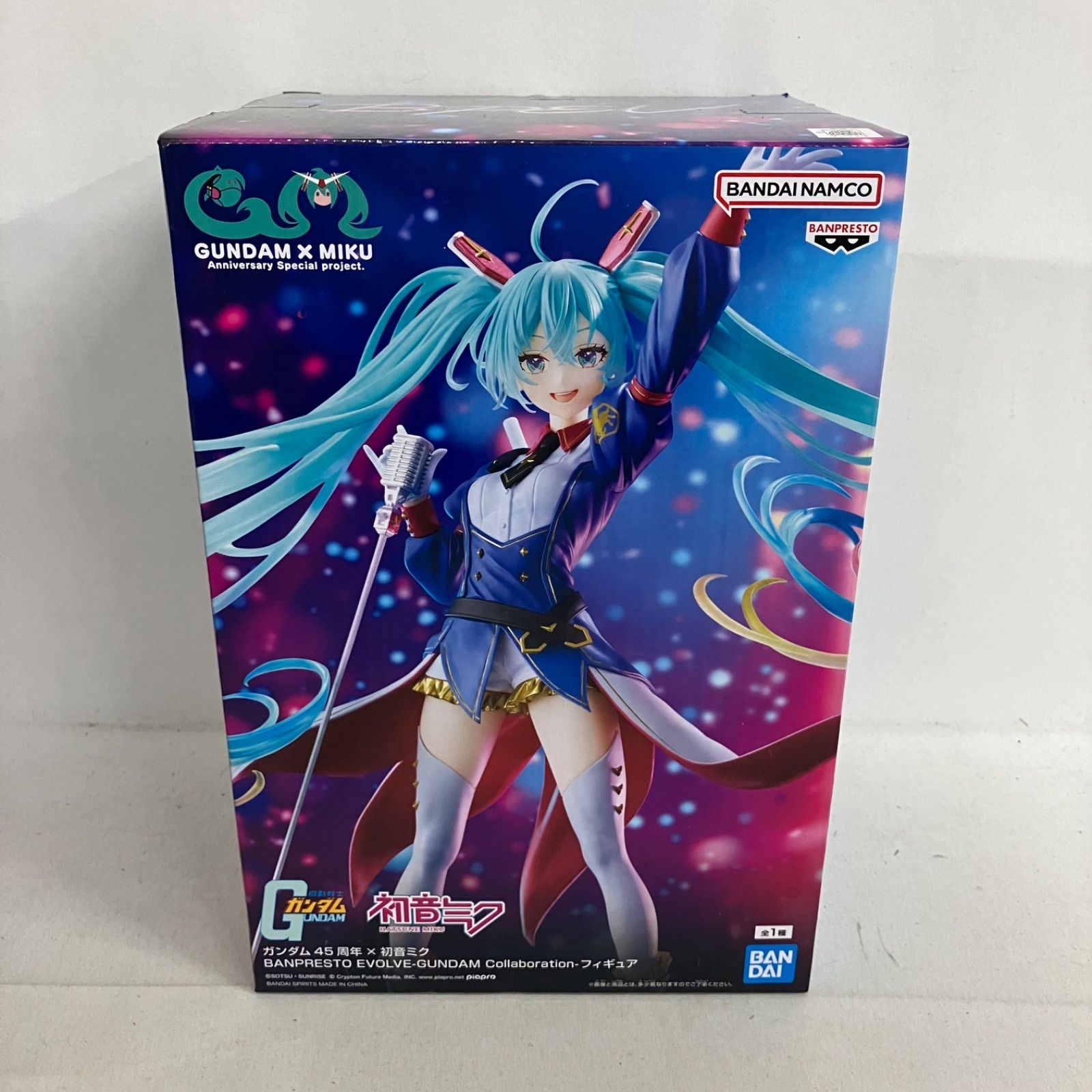 未開封 ガンダム45周年×初音ミク バンプレストエボルブ ガンダム