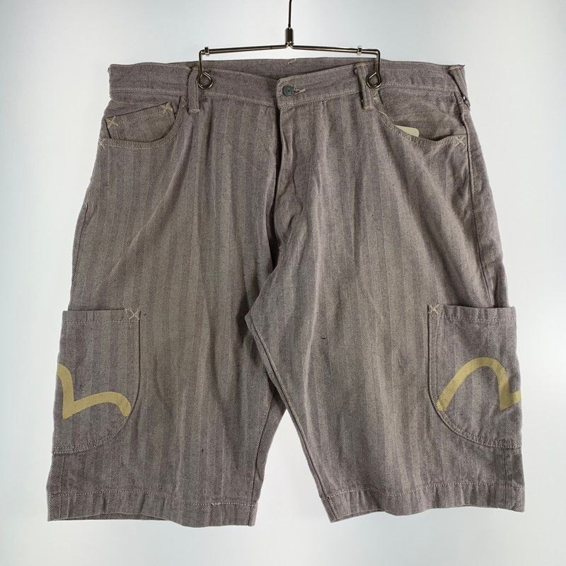 中古品】 EVISU エヴィス ハーフパンツ カモメプリント ヘイリーボーン
