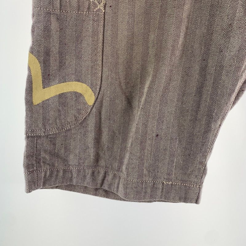 中古品】 EVISU エヴィス ハーフパンツ カモメプリント ヘイリーボーン