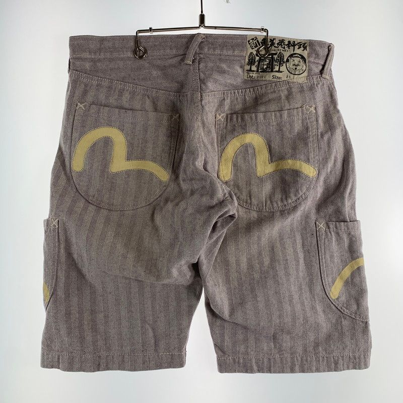 EVISU エヴィス ハーフパンツ 海パン使用可能 バックプリントカモメ 30 中古品】 EVISU エヴィス ハーフパンツ カモメプリント ヘイリーボーン