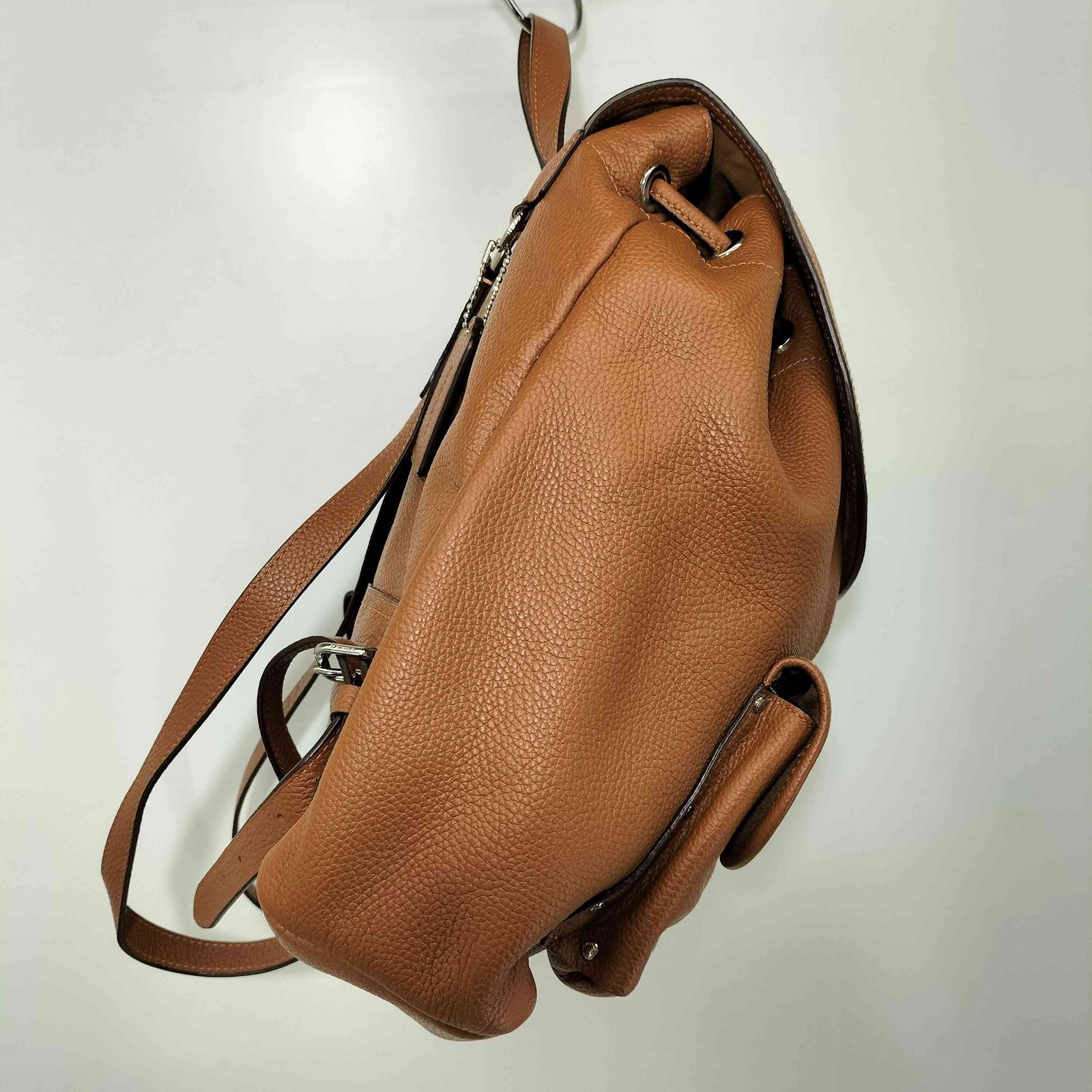 コーチ COACH TURNLOCK RUCKSACK IN PEBBLE LEATHER ターンロック 