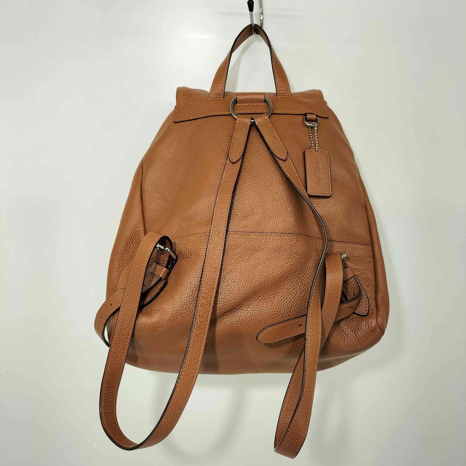 コーチ COACH TURNLOCK RUCKSACK IN PEBBLE LEATHER ターンロック 