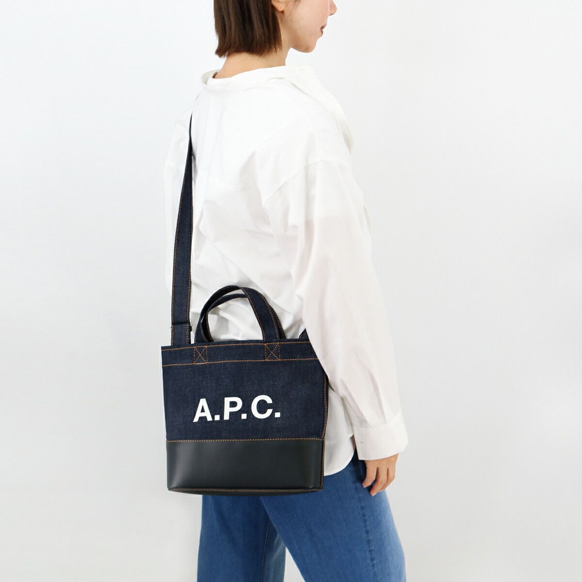 A.P.C. APC アーペーセー ロゴトートバッグ M67009 COHLO デニム 