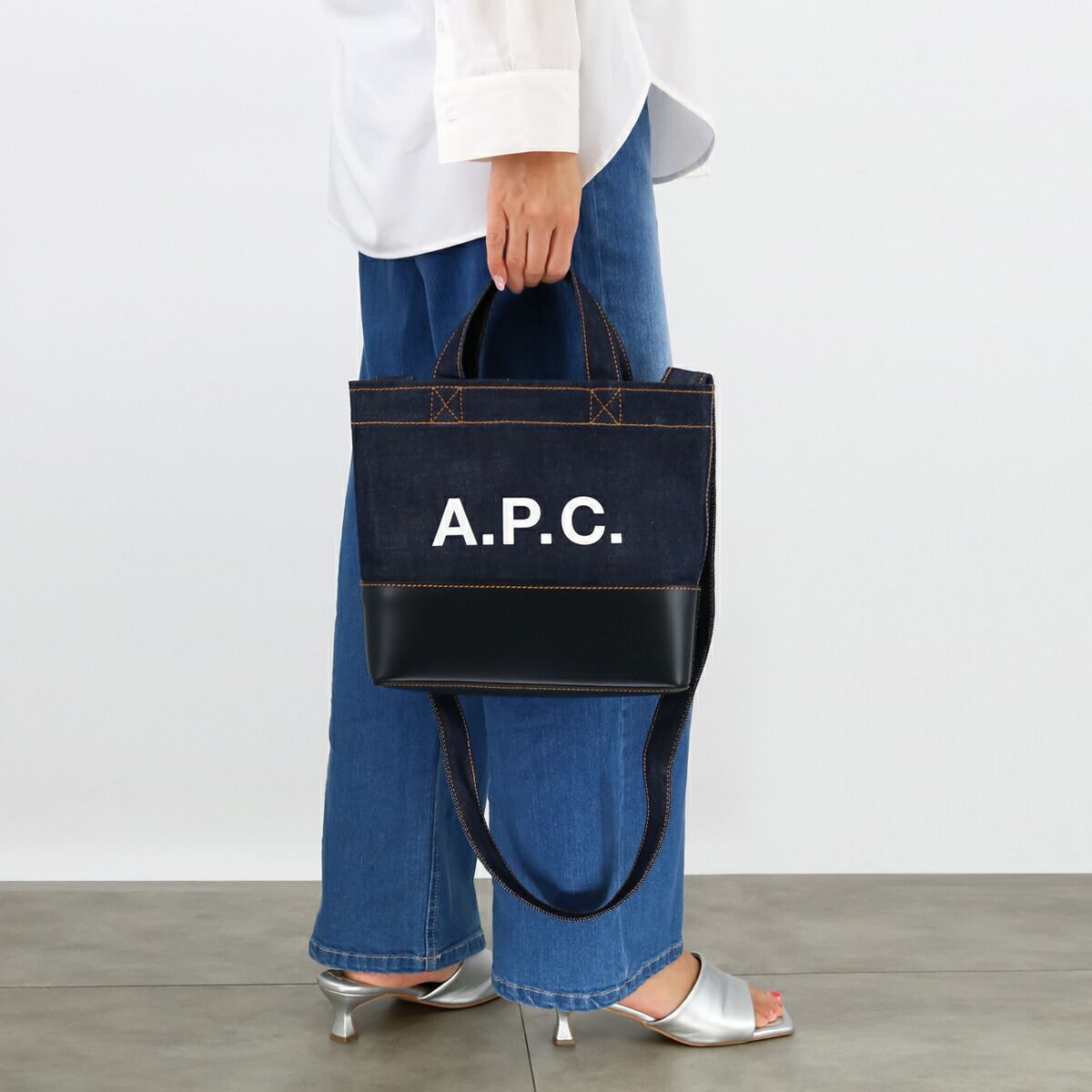 A.P.C. APC アーペーセー ロゴトートバッグ M67009 COHLO デニム 