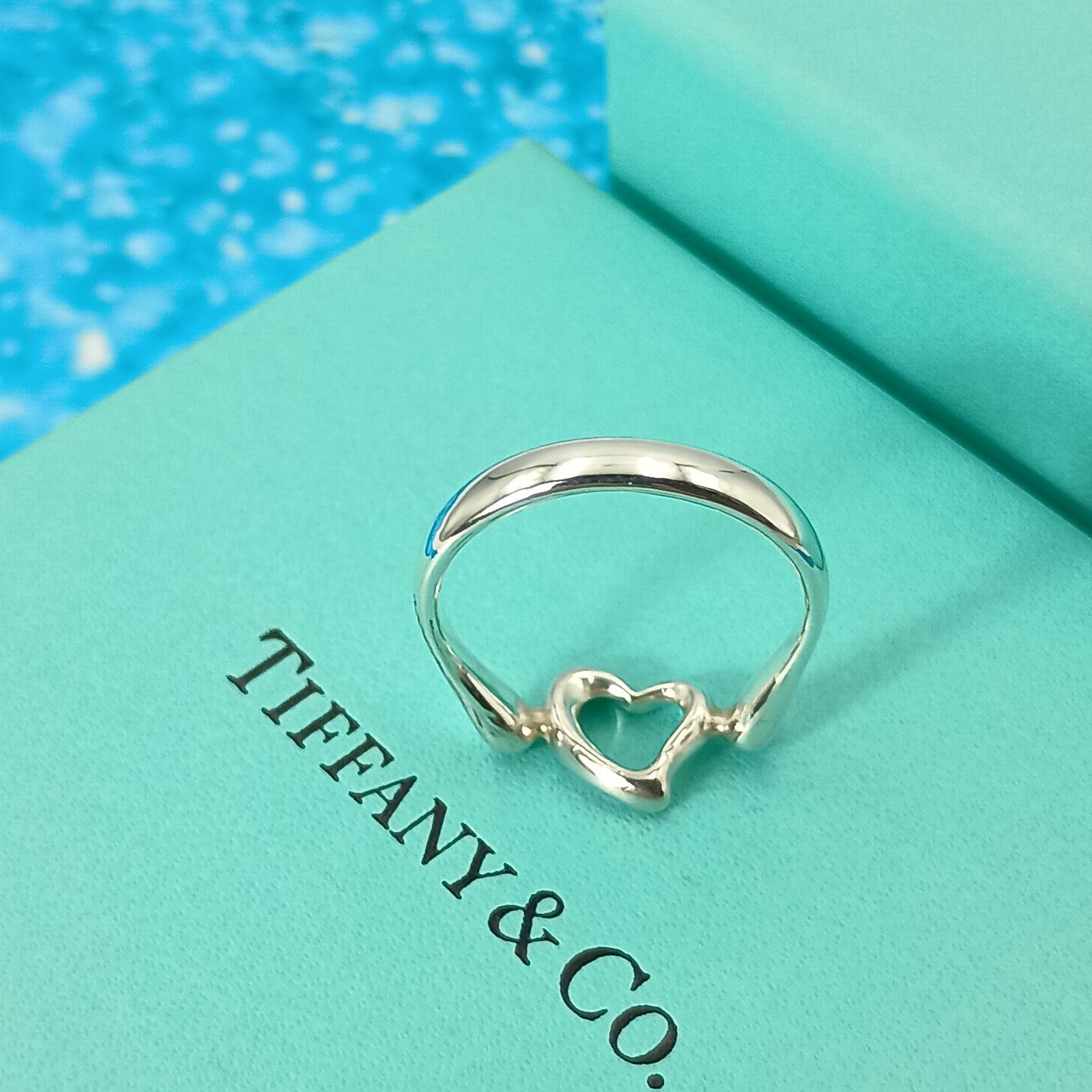 TIFFANY&Co. ティファニー 13号 オープンハート リング 指輪 TIFFANY&Co. ティファニー 13号 オープンハート リング 指輪