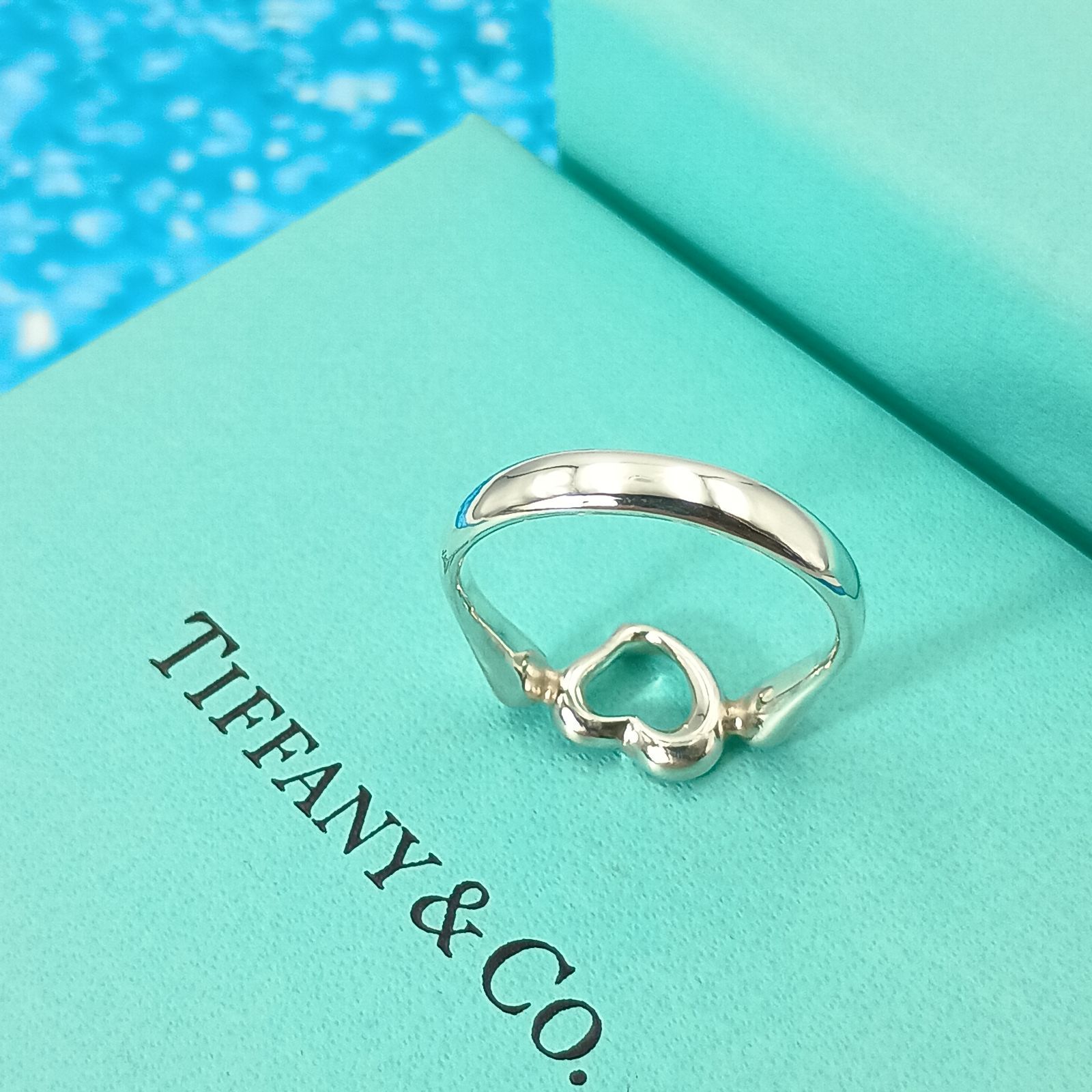 TIFFANY&Co. ティファニー 13号 オープンハート リング 指輪 