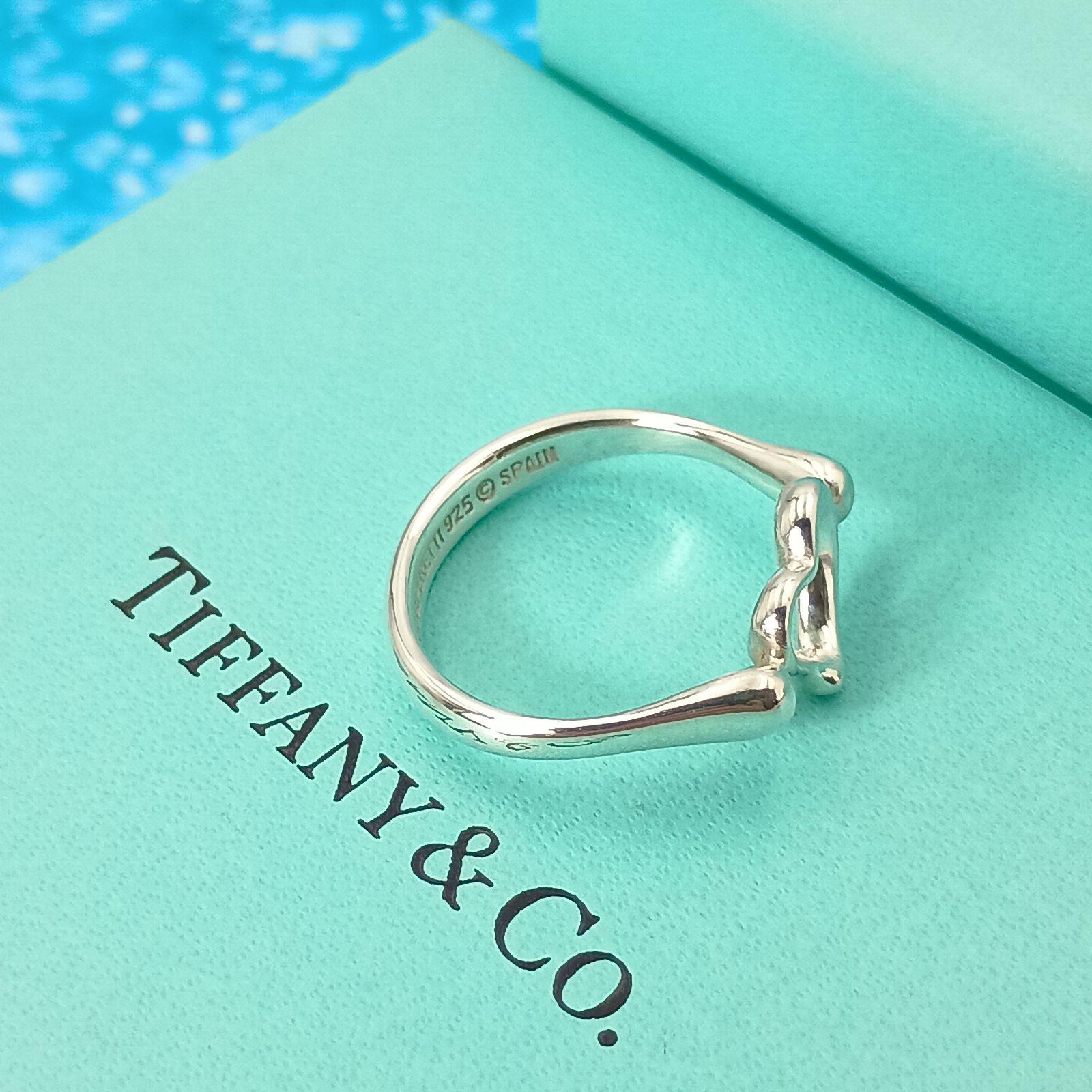 TIFFANY&Co. ティファニー 13号 オープンハート リング 指輪