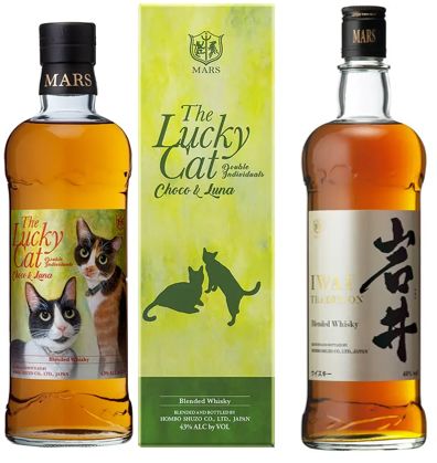セット販売) マルス ザ ラッキーキャット チョコ＆ルナ ALC43% 700ML