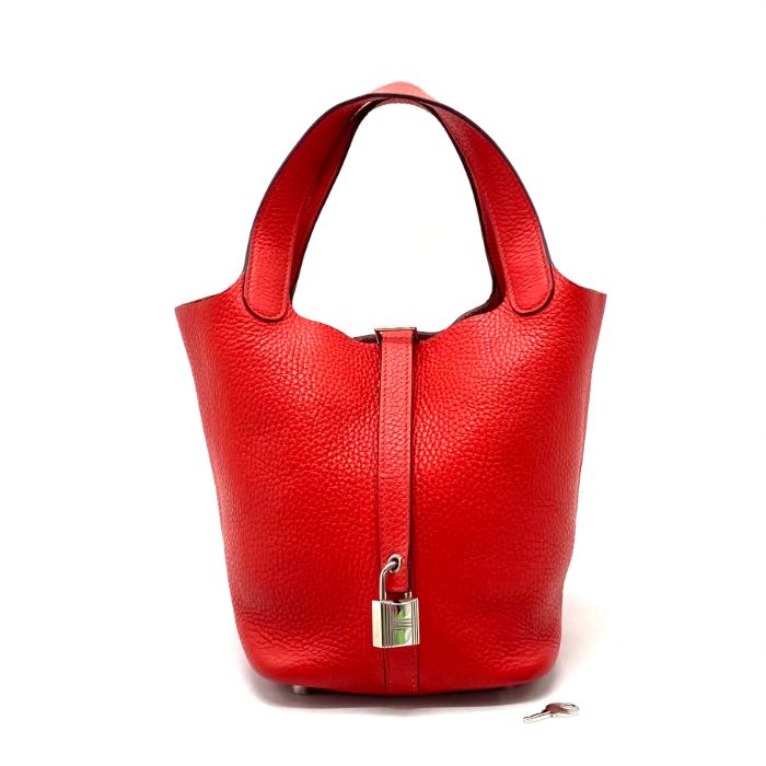 【中古】美品 HERMES エルメス ピコタンロック PM トリヨンクレマンス ハンド バッグ fY0520N