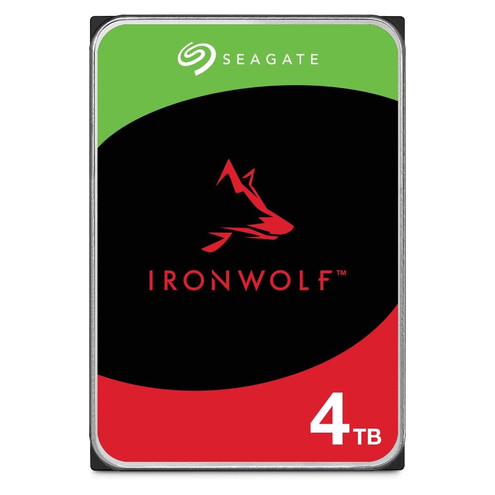 Seagate IronWolf(シーゲイト) IronWolf 4TB NAS 内蔵ハードドライブ CMR 3.5インチ SATA 6GB/秒 5,400RPM 256MBキャッシュ