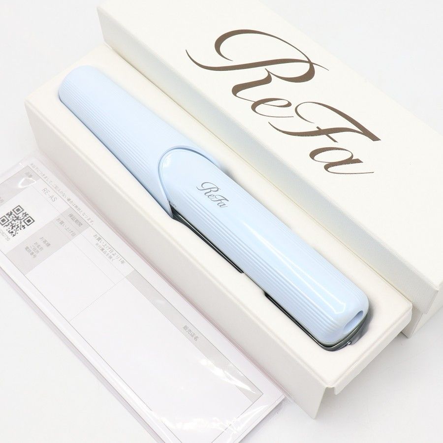 【美品】MTG ReFa FINGER IRON ST RE-AS-02A ホワイト リファフィンガーアイロンST ヘアアイロン 本体