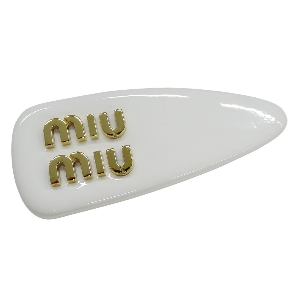 ミュウミュウ MIUMIU バレッタ レディース ブランド パテントレザー