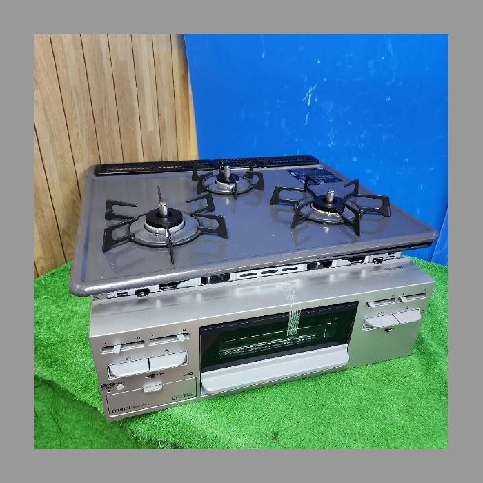 S358★リンナイビルトインコンロ都市ガス・RB32AM5H2SAVW・動作品 送料無料 保証付★2605
