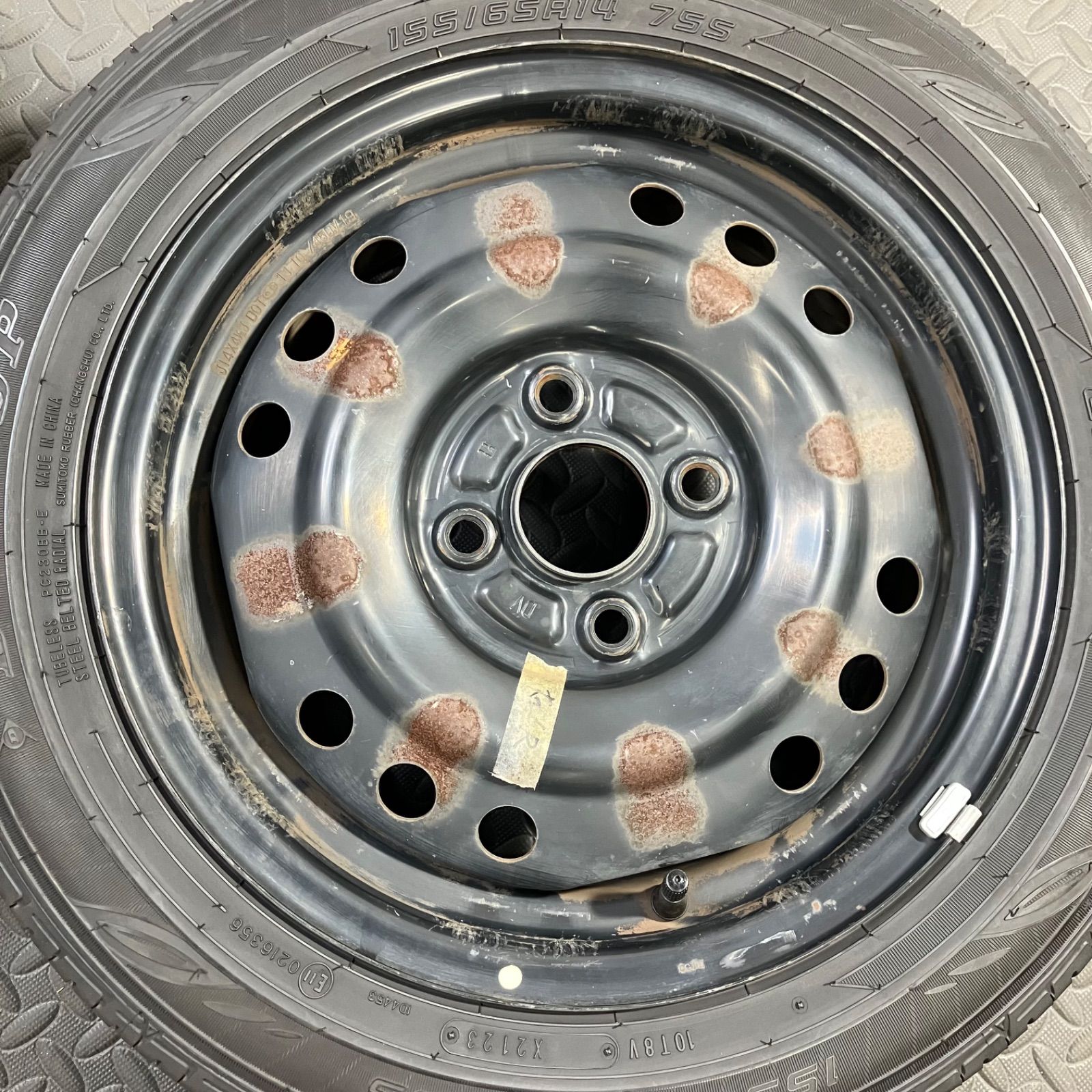 21年製/23年製 155/65R14 ダンロップ EC202 ダイハツ タント ムーヴ 