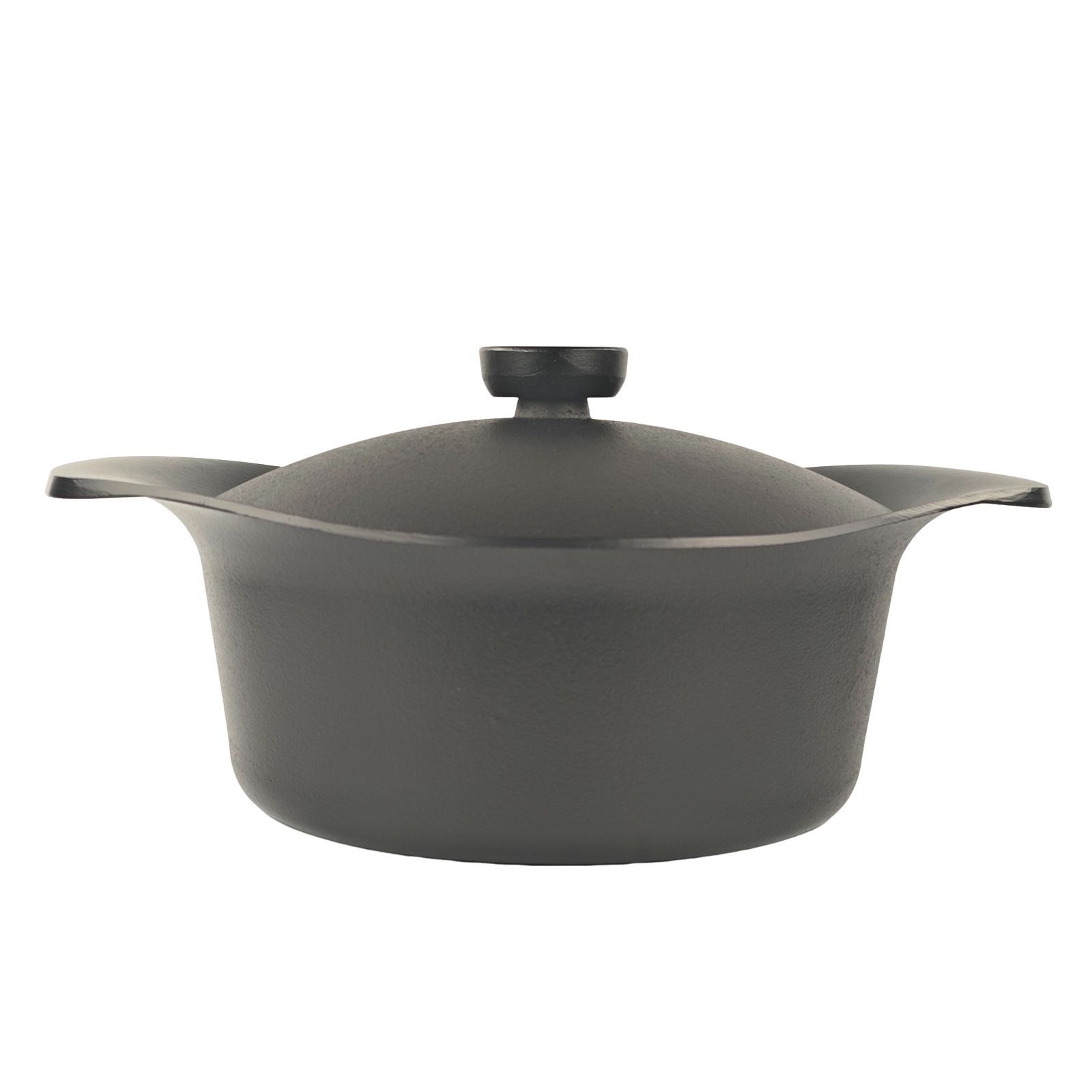 新品・未使用】柳 宗理 南部鉄器 深型 22cm 鉄ふた・ハンドル付き