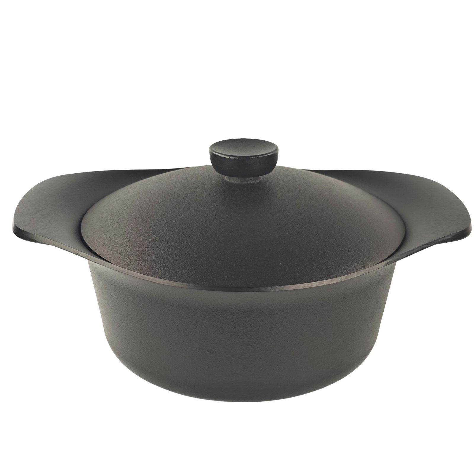 新品・未使用】柳 宗理 南部鉄器 深型 22cm 鉄ふた・ハンドル付き
