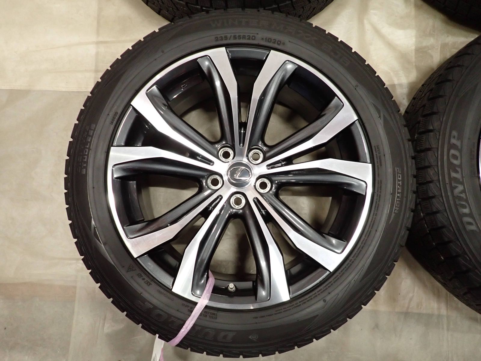 冬4本SET 会社宛 送料無料 235/55R20×8J 102Q ダンロップ WINTER MAXX 