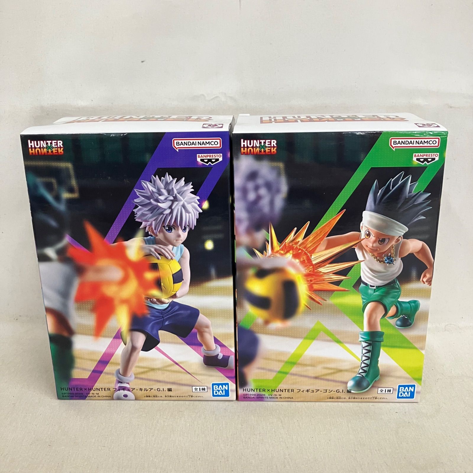 HUNTER×HUNTER フィギュア ゴン&キルア 未開封 HUNTER×HUNTER キルア ゴン G.I.編 フィギュア 4個セット