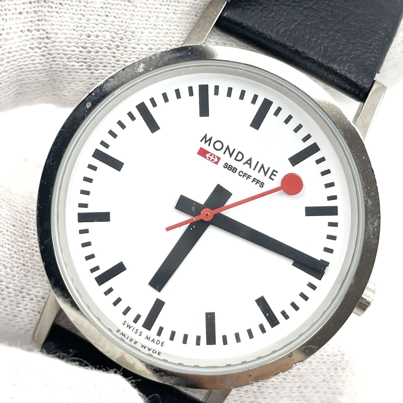 動作未確認 MONDAINE モンディーン 腕時計 ニュークラシック クオーツ 