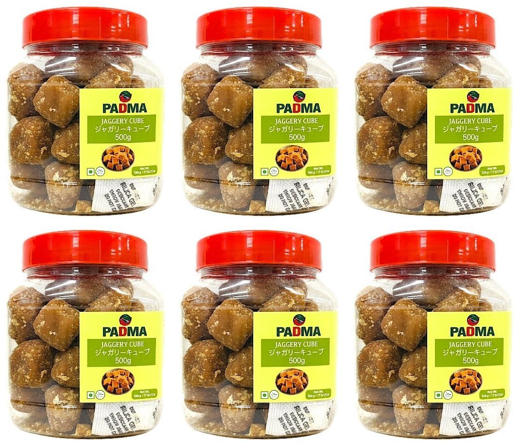 PADMA JAGGERY CUBES 500g x 6個セット - ジャグリー　キューブ