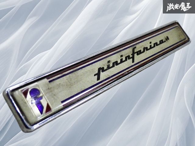 【希少!!】ピニンファリーナ pininfarina 純正 エンブレム ピンあり 約143mm / フェラーリ 308 328 テスタロッサ 即納 棚19M4