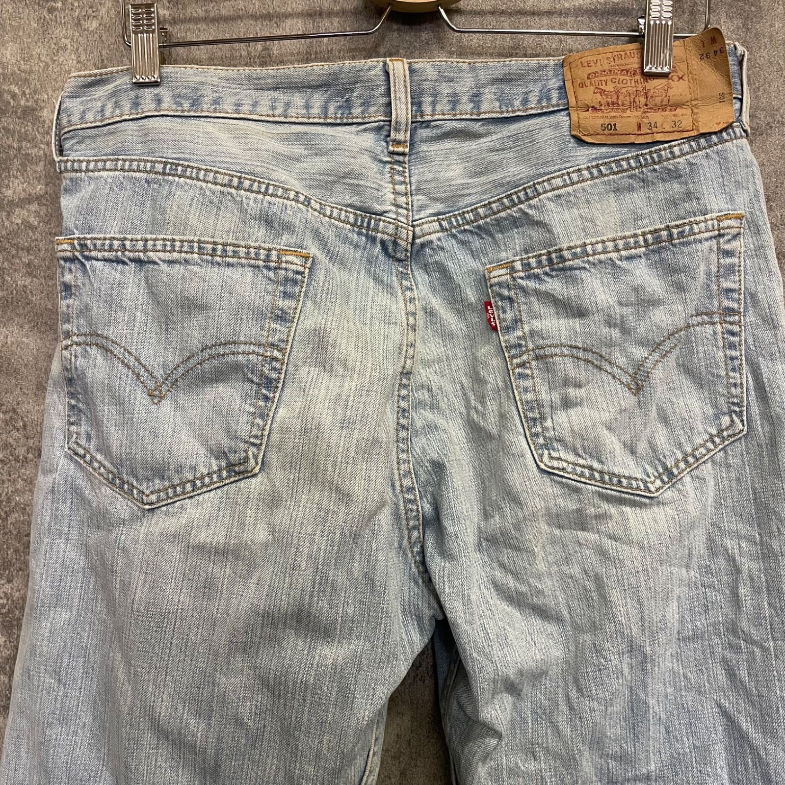 k-483】Levi's リーバイス 501 W32 L34 L相当 ストレートデニム ライト