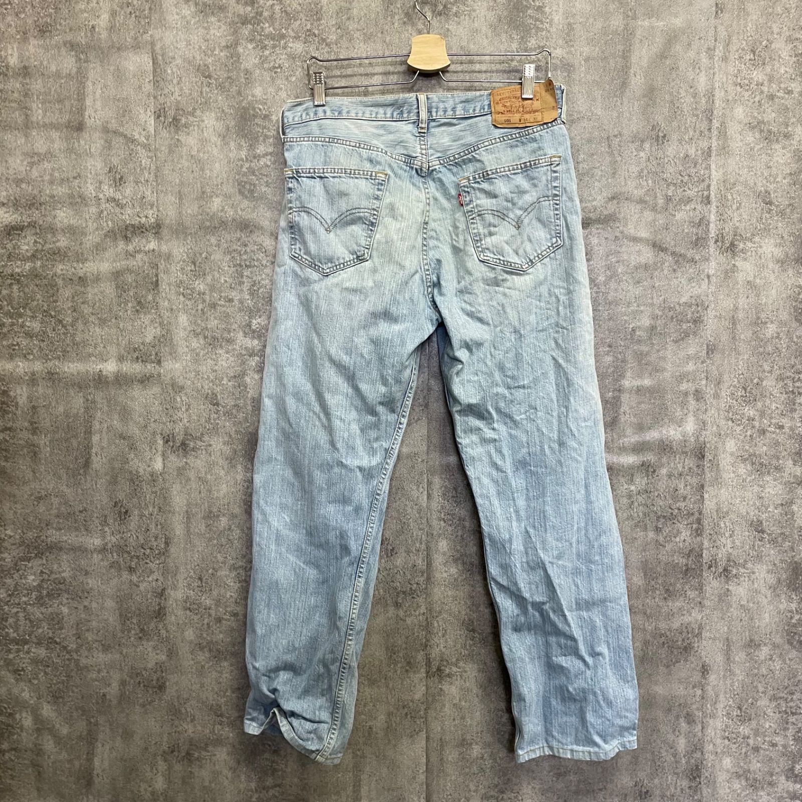 k-483】Levi's リーバイス 501 W32 L34 L相当 ストレートデニム ライト