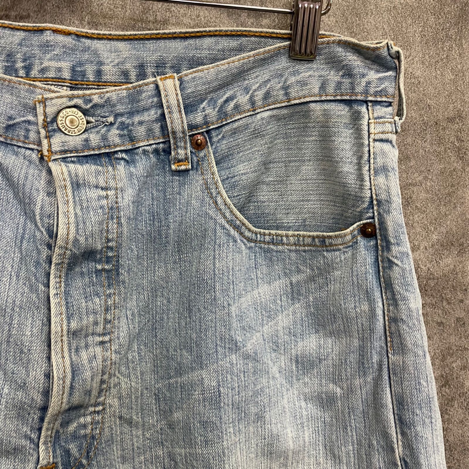 k-483】Levi's リーバイス 501 W32 L34 L相当 ストレートデニム ライト
