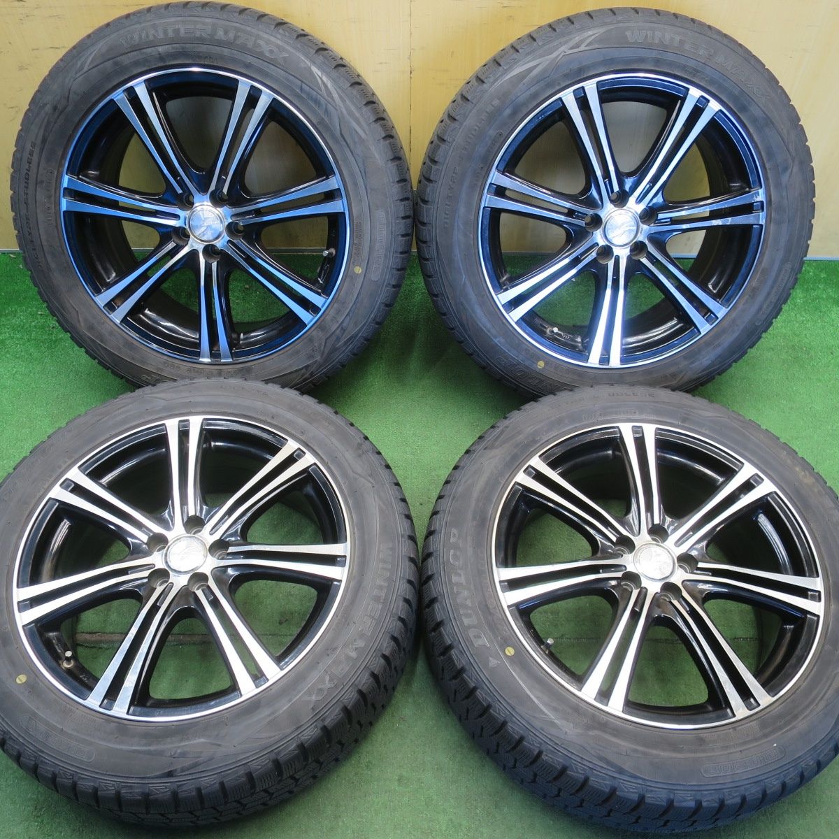 4本価格★フォレスター 等 225/55R18 スタッドレス ダンロップ ウインターマックス WM01 STRANGER ストレンジャー 18インチ PCD100/5H★6051007NJス