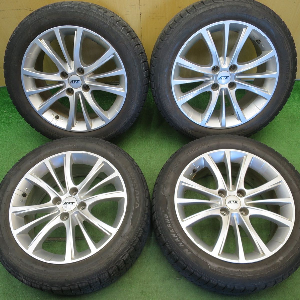 バリ溝！キレイ！8.5分★プジョー 等 ATS 225/50R17 スタッドレス ナンカン CORSAFA 17インチ PCD108/4H★6051010NJス