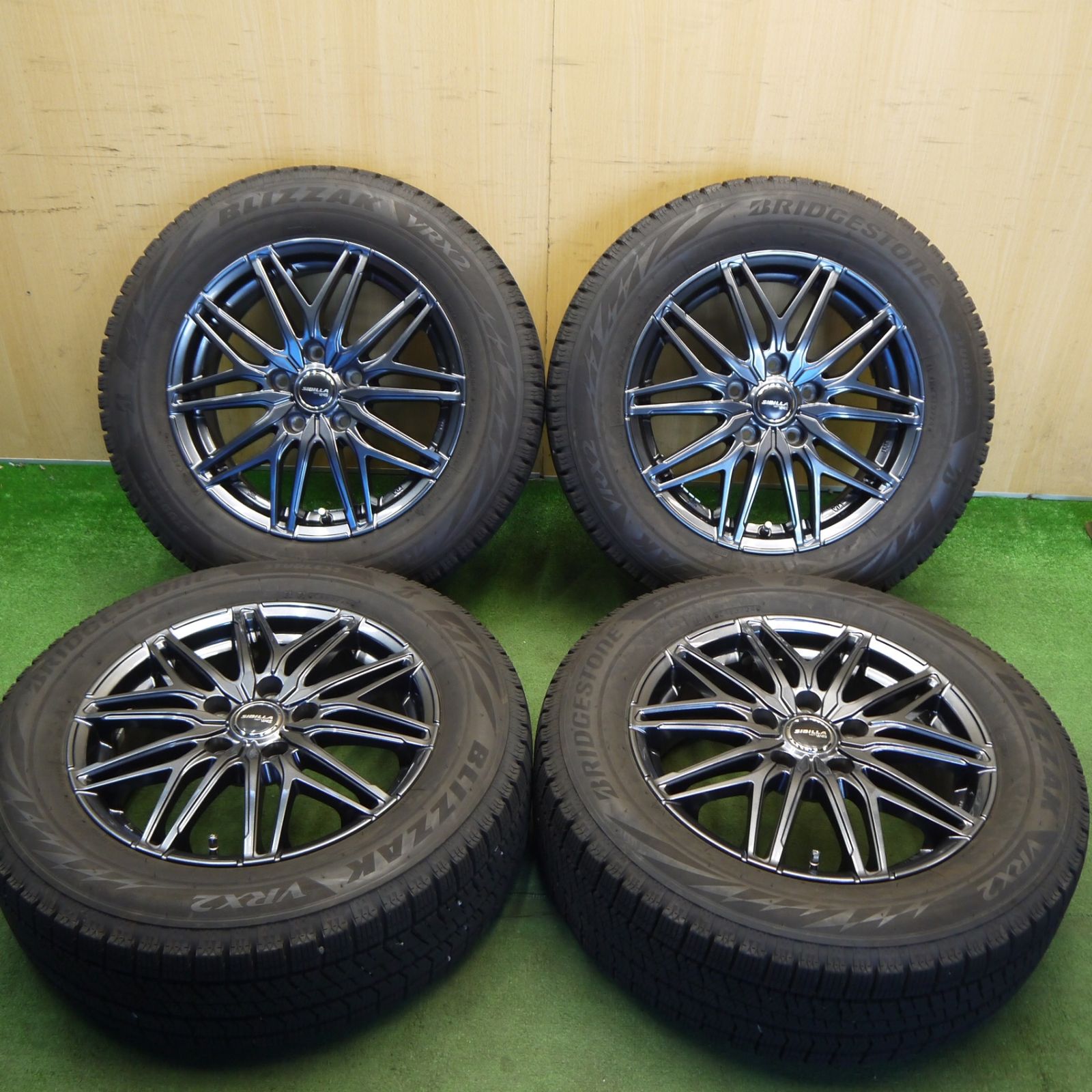 40kg x2リオレス 中古 バリ溝！24年！キレイ！9.5分☆スタッドレス 215/60R16 ブリヂストン