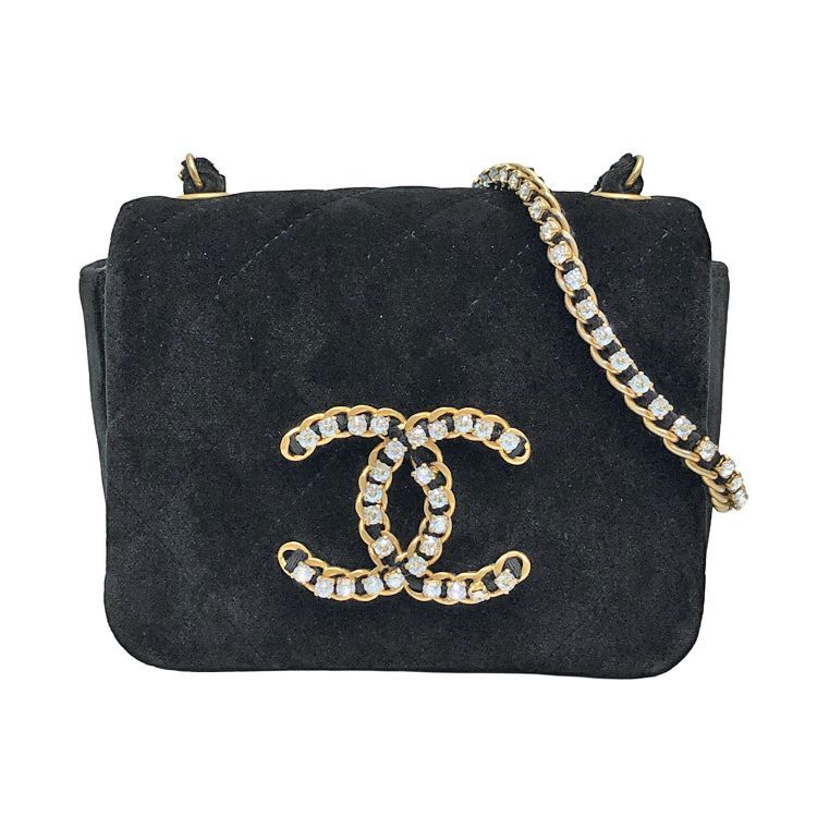 CHANEL シャネル ミニマトラッセ ベルベット チェーンショルダー